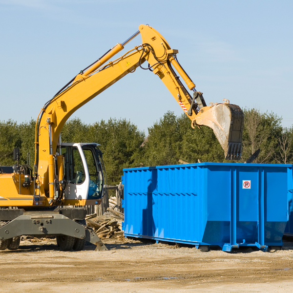 can i choose the location where the residential dumpster will be placed in Zumbrota MN